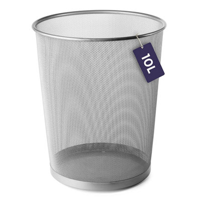 Waste Paper Bin Mesh Basket Bin Mesh Lightweight Paper Bin for Bedrooms