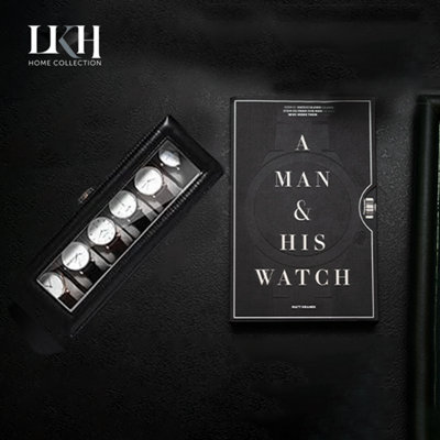 Watch Box With 6 Slots, Premium Watch Storage Case with Metal Clasp ...