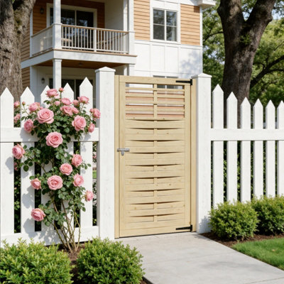water-based-paint-wooden-garden-gate-with-door-latch-90cm-x-180cm