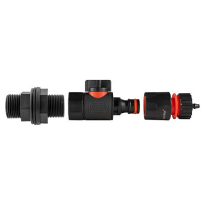 Water BSP with BSPF Quick Connect Valve and 4mm Micro Barb Hose Connector