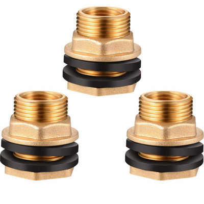 Water Butt Connector Adapter Tank Fitting Brass 3/4"