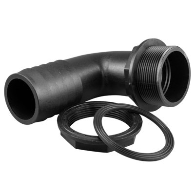 Water Butt Connector Adapter Tank Fitting Elbow 2" - 3