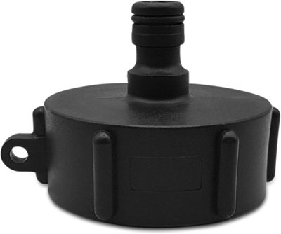 Water Butt Hose Connector-S60X6F Snap-On IBC Tank Adapter-One-Part Water Butt Connector-Leakproof / Secure-Water Butt Hose Adapter
