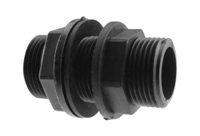 Water butt/rain barrel/tank outlet adaptor  (26mm hole) +flow control valve+universal hose connector - 4