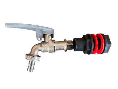 water butt/rain barrel/water tank outlet tap + adaptor (requires 21mm ...