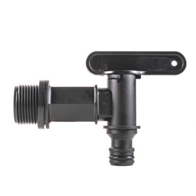 Water butt/rain barrel/water tank outlet tap with nut and washer requires a 26mm hole - 6