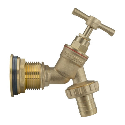Water Butt Replacement Tap BRASS Metal Lever UK Bib Outlet Barb Quick Hosepipes Brass bib (Barbed) 1" - 4
