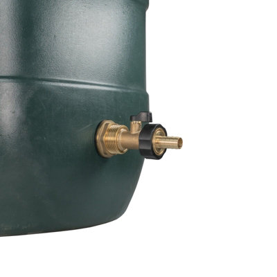 Water Butt Replacement Tap BRASS Metal Lever UK Bib Outlet Barb Quick Hosepipes  Brass Valve 1/2 BARB 1" - 3