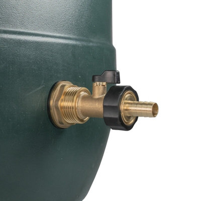 Water Butt Replacement Tap BRASS Metal Lever UK Bib Outlet Barb Quick Hosepipes Brass Valve 1/2 BARB 3/4"