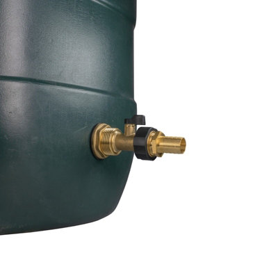 Water Butt Replacement Tap BRASS Metal Lever UK Bib Outlet Barb Quick Hosepipes  Brass Valve 3/4 BARB 3/4" - 3