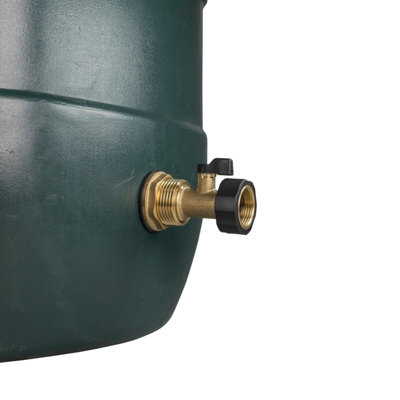 Water Butt Replacement Tap BRASS Metal Lever UK Bib Outlet Barb Quick Hosepipes  Brass valve 3/4" - 3