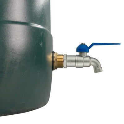 Water Butt Replacement Tap BRASS Metal Lever UK Bib Outlet Barb Quick Hosepipes Garden tap 3/4" - 3