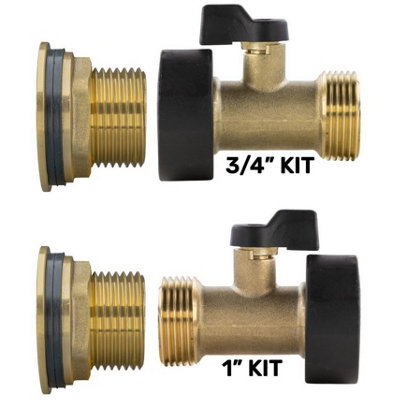 Water Butt Replacement Tap + Drill Bit BRASS 3/4