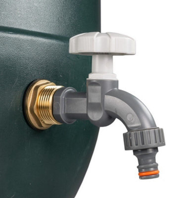 Water Butt Replacement Tap + Drill Bit BRASS 3/4