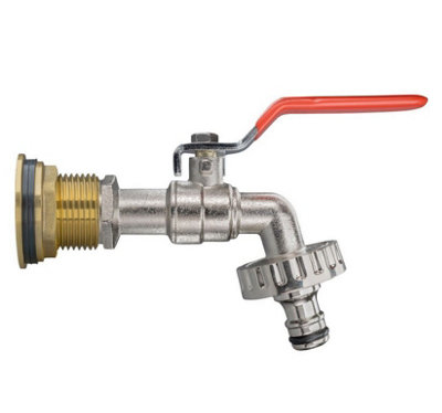 Water Butt Replacement Tap + Drill Bit BRASS 3/4