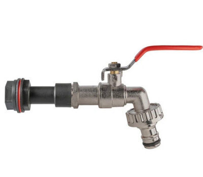 Water Butt Replacement Tap Extension Kit + Drill bit Lever Bib Outlet ...