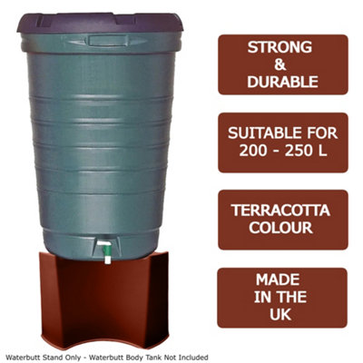 Water Butt Stand Sturdy Strong Stand Suitable for 200L 210L & 250L Shaped Garden Waterbutt or Barrel - 5