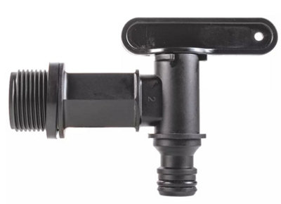 Water Butt Tap Adapter Plastic Barrel Hozelock Fitting Rain Nozzle 3/4" - 4