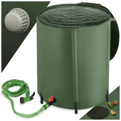 Water Butt - tap and overflow protection, foldable weather resistant - 200 L