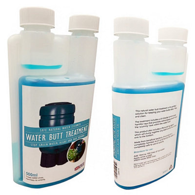 Water Butt Treatment Cleaner UV Blocker Stop Green Water, Algae & Bad Odours Safe Natural Water Cleaner Wildlife Friendly