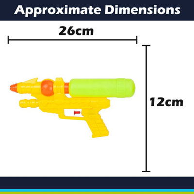 Water Gun Pistol Water Guns Adults Kids Outdoor 12cm x 26cm Yellow X 1