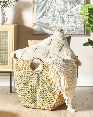 Water Hyacinth Basket Natural WASHUK