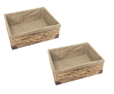 Rectangular Storage Basket for Living Room, Small Kitchen Storage Bask