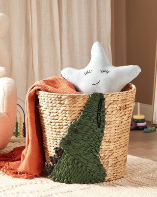 Water Hyacinth Wicker Crocodile Basket Natural LOXTON