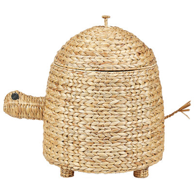 Water Hyacinth Wicker Turtle Basket Natural MONTAGU