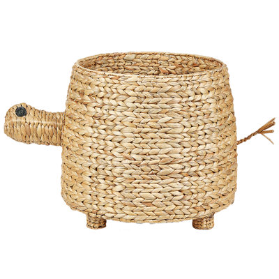 Water Hyacinth Wicker Turtle Basket Natural MONTAGU