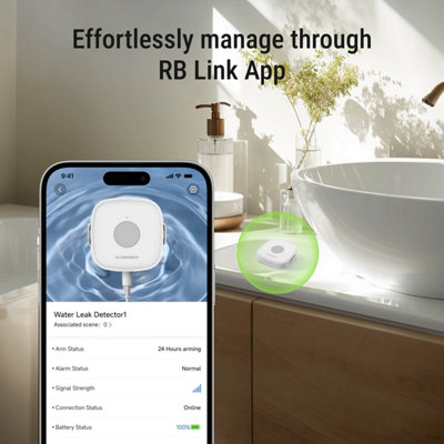 Water Leak Detector: Precision Monitoring, IP66, Hub Required