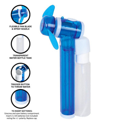 Water Mist Handheld Spray Cooling Fan