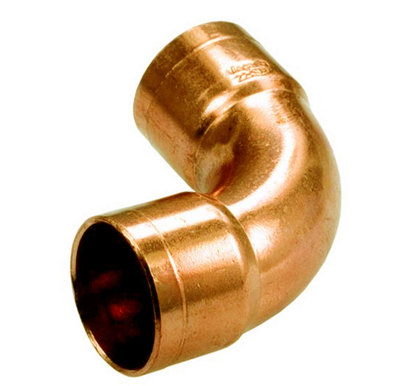 Water Pipe Fitting Elbow Copper Connector Solder Female x Female 15mm Diameter