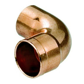 Water Pipe Fitting Elbow Copper Connector Solder Male x Female 15mm Diameter