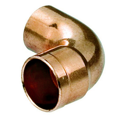 Water Pipe Fitting Elbow Copper Connector Solder Male x Female 22mm Diameter