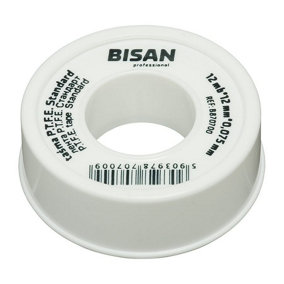 Water Plumbers Teflon White PTFE Tape Thread Seal Leak Fix 12m x 12mm x 0.075mm