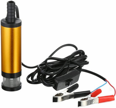 12V Diesel Transfer Pump - 51mm, 30L/Min, Electric For Fuel, Oil, Or Water