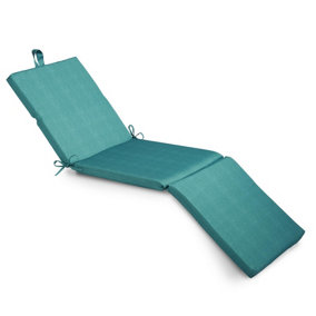 Water-Repellant Sunlounger Pad: Fade-Resistant, 50mm Foam, Removable Cover