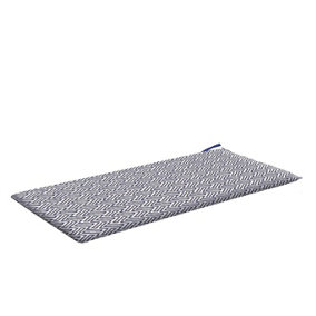 Water-Repellent Bench Pad: Fade-Resistant, 125cmx42cmx5cm Foam, Removable Cover