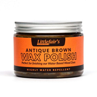 Water Repellent Wax Polish - Antique Brown 500ml - Littlefair's