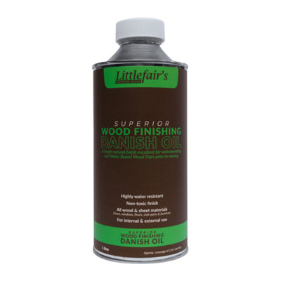 Water Resistant Danish Oil - 1  LTR - Littlefair's