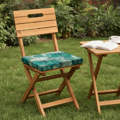 Water Resistant Outdoor Garden Chair Seat Pad Luxury Thick Cushion for ...