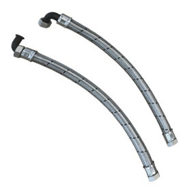 Water Softener Installation Hoses - Steel Braided 22mm 3/4" High Flow Max Flo