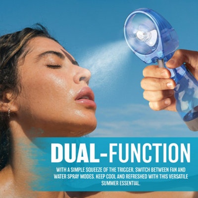 Water Spray Mist Fan Cooling Holiday Travel Portable Hand Pocket Bottle Office Outdoor Water Spraying Humidifier Fans Travelling