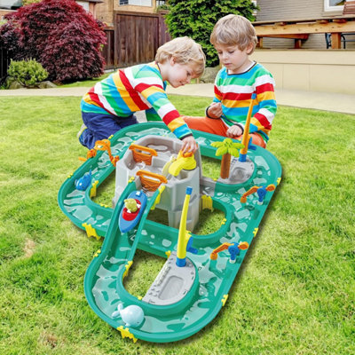 Water Surfing Adventure Playset , Interactive Water Table with Floating ...