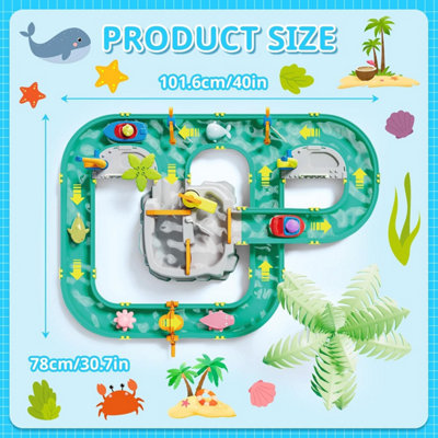 Water Surfing Adventure Playset , Interactive Water Table with Floating ...