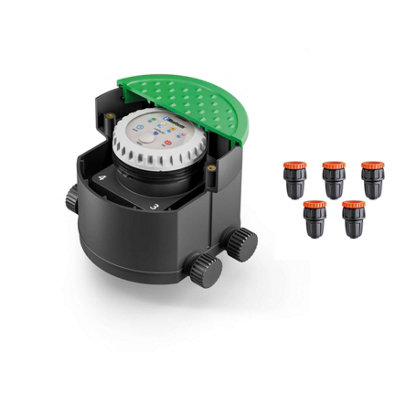 Water Timer Claber 90840 MyAquaSystem Hydro-4 BT & 91013 Bundle