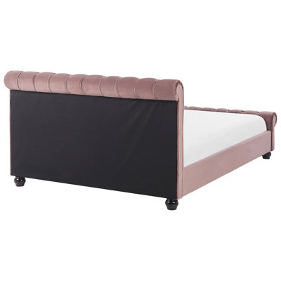 Waterbed Velvet AVALLON 140 x 200 cm (EU Double) Pink