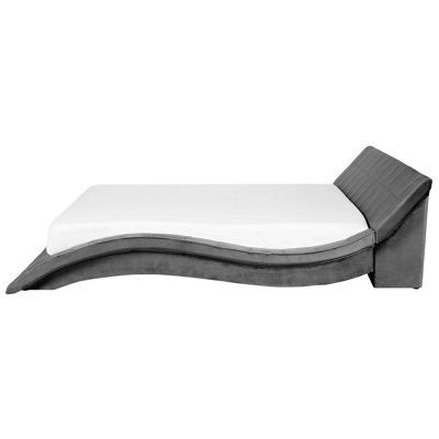 Waterbed Velvet VICHY 180 x 200 cm (EU Super King) Grey
