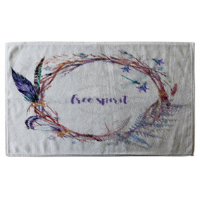 Watercolor Boho wreath (Bath Towel) / Default Title